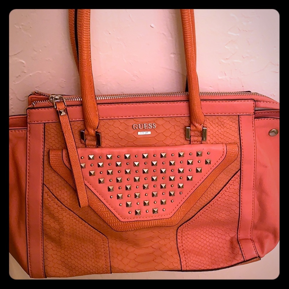 Guess coral purse